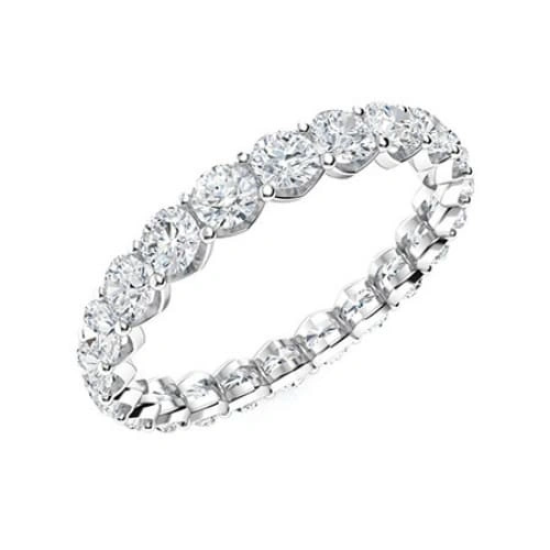 Full Eternity Diamond Ring Side View