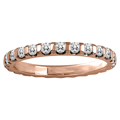 0.15 Ct Lab-Created Round Cut Ebba  Diamond Rings in 9K White Gold