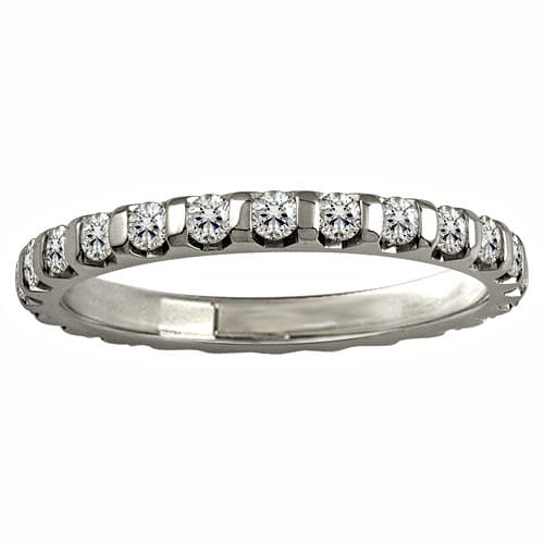 0.15 Ct Lab-Created Round Cut Ebba  Diamond Rings in 9K White Gold