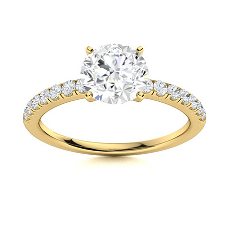 Cailla Natural 4 Prong  Diamond Ring