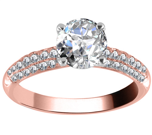 Elpida Natural Prong  Diamond Ring
