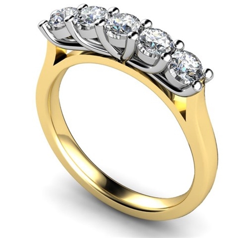 Daylof Natural 4 Prong  Diamond Ring