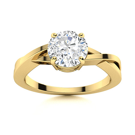Drueta Natural 4 Prong  Diamond Ring