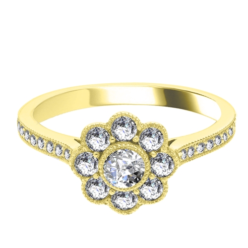 Ermenburg Natural Bezel  Diamond Ring