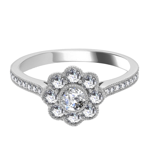 Channel & Prong Setting Diamond Fashion Ring