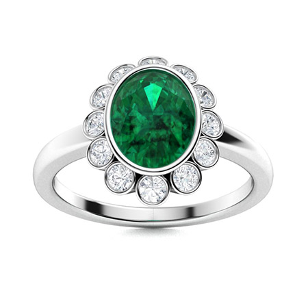 Braelynn 0.50 Carat Emerald  Engagement Ring