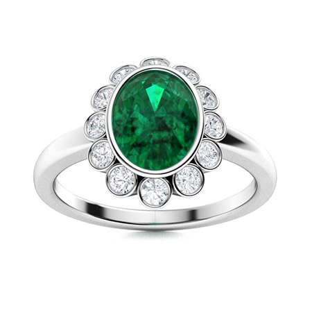 Emerald Diamond  Ring