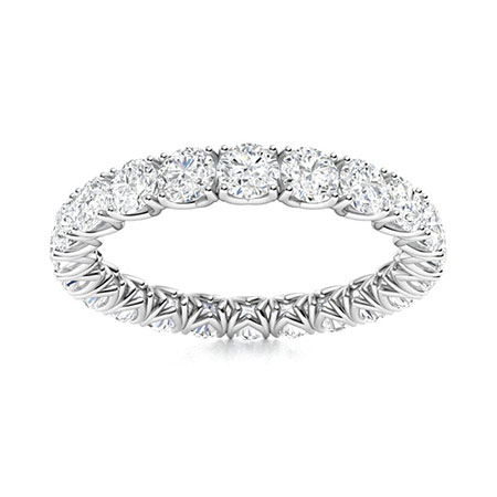 1.00 Carat Round Diamond Full Eternity Ring With Claw Set 