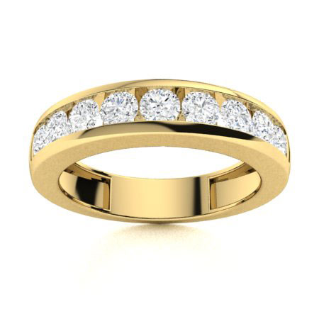 Eilleen Natural Channel Set  Diamond Ring