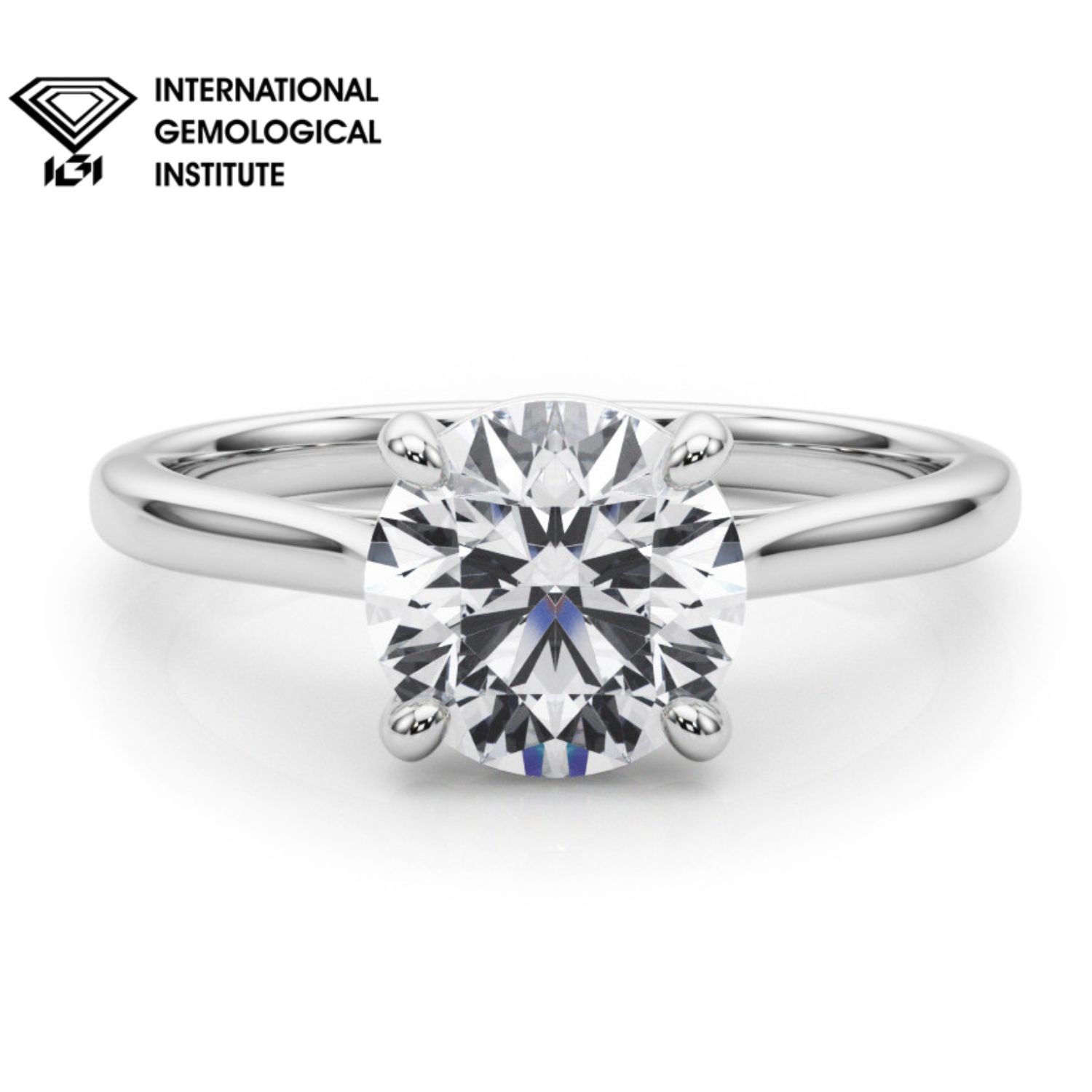Benet 4 Prong Classic Solitaire Diamond Ring