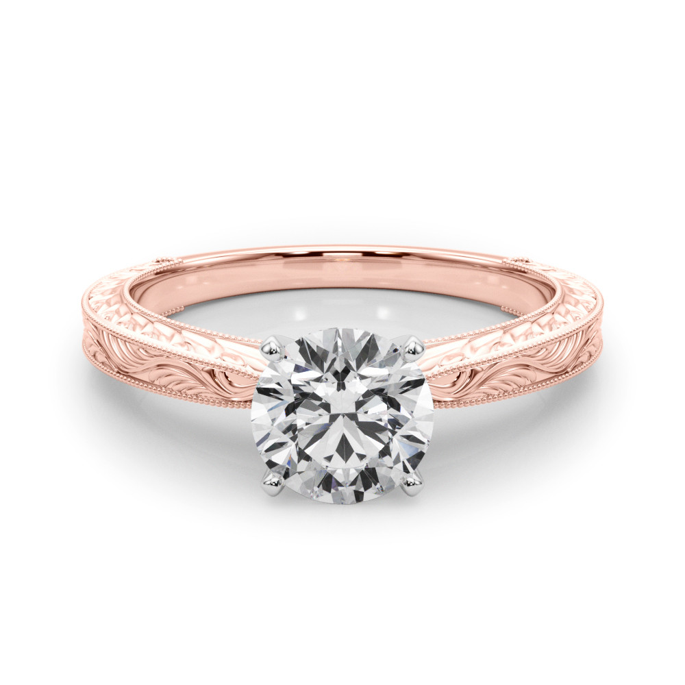 0.2 Ct Lab-Created Diamond Round Cut Baldehiua  Classic Solitaire Engagement Rings in Silver 925