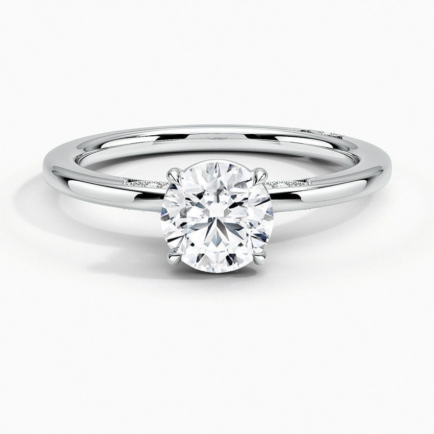 Delicate Diamond Engagement Ring 