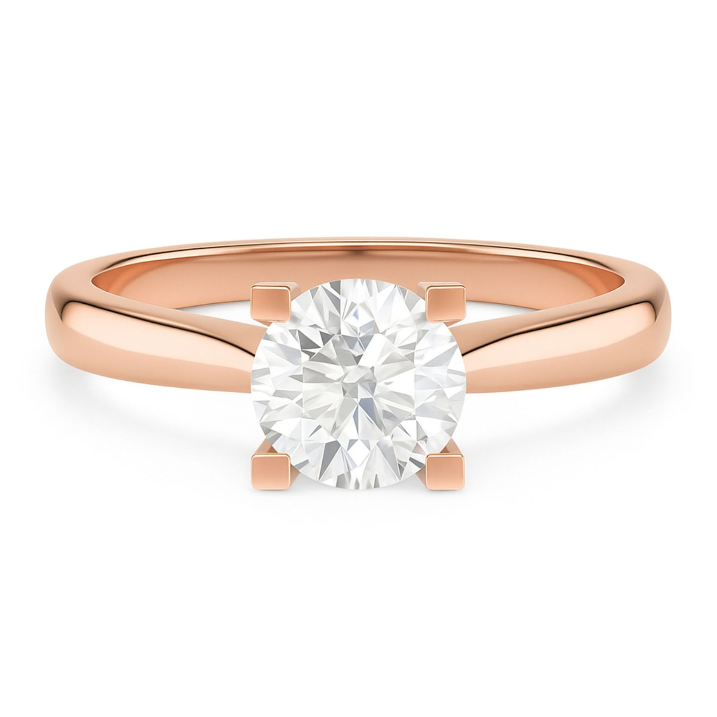 Caroliana Natural 4 Prong  Diamond Ring