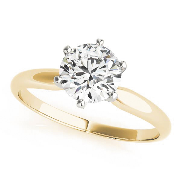 Blakeney Lab Grown Diamond Yellow Gold 6 Prong Classic Solitaire Engagement Ring