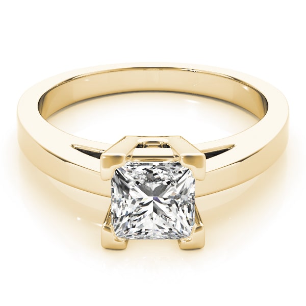 0.2 Ct Lab Grown Princess Cut Cordia  Solitaire Diamond Rings in Silver 925