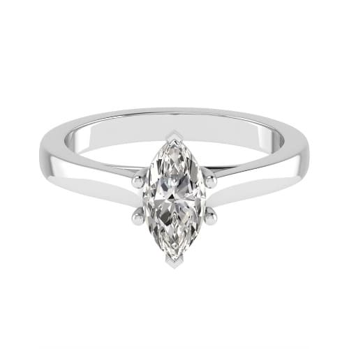 Marquise Cut Solitaire Engagement Ring