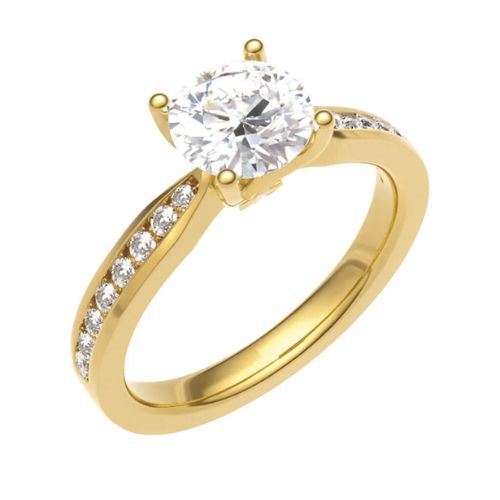 Cherilyn Natural 4 Prong  Diamond Ring
