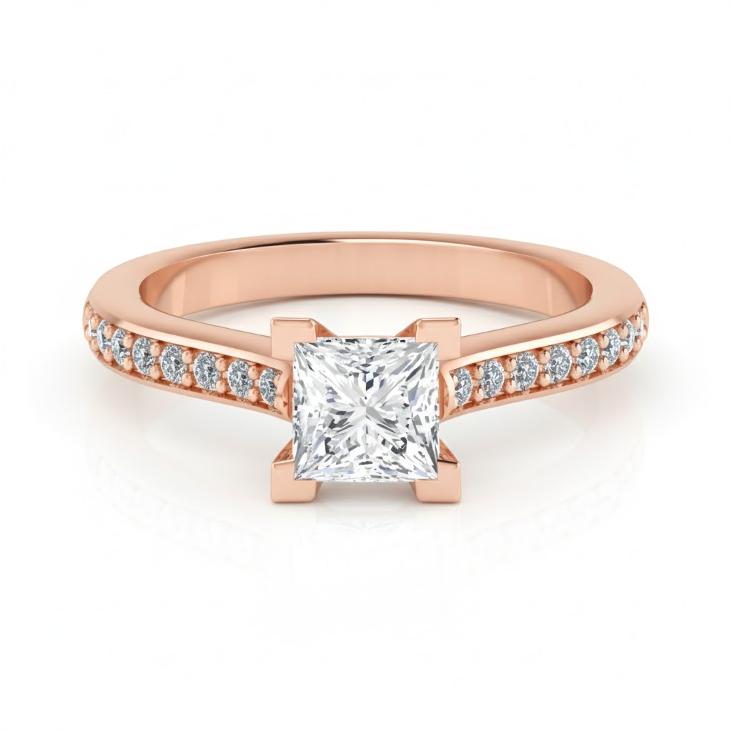 Cambri Natural 4 Prong  Diamond Ring