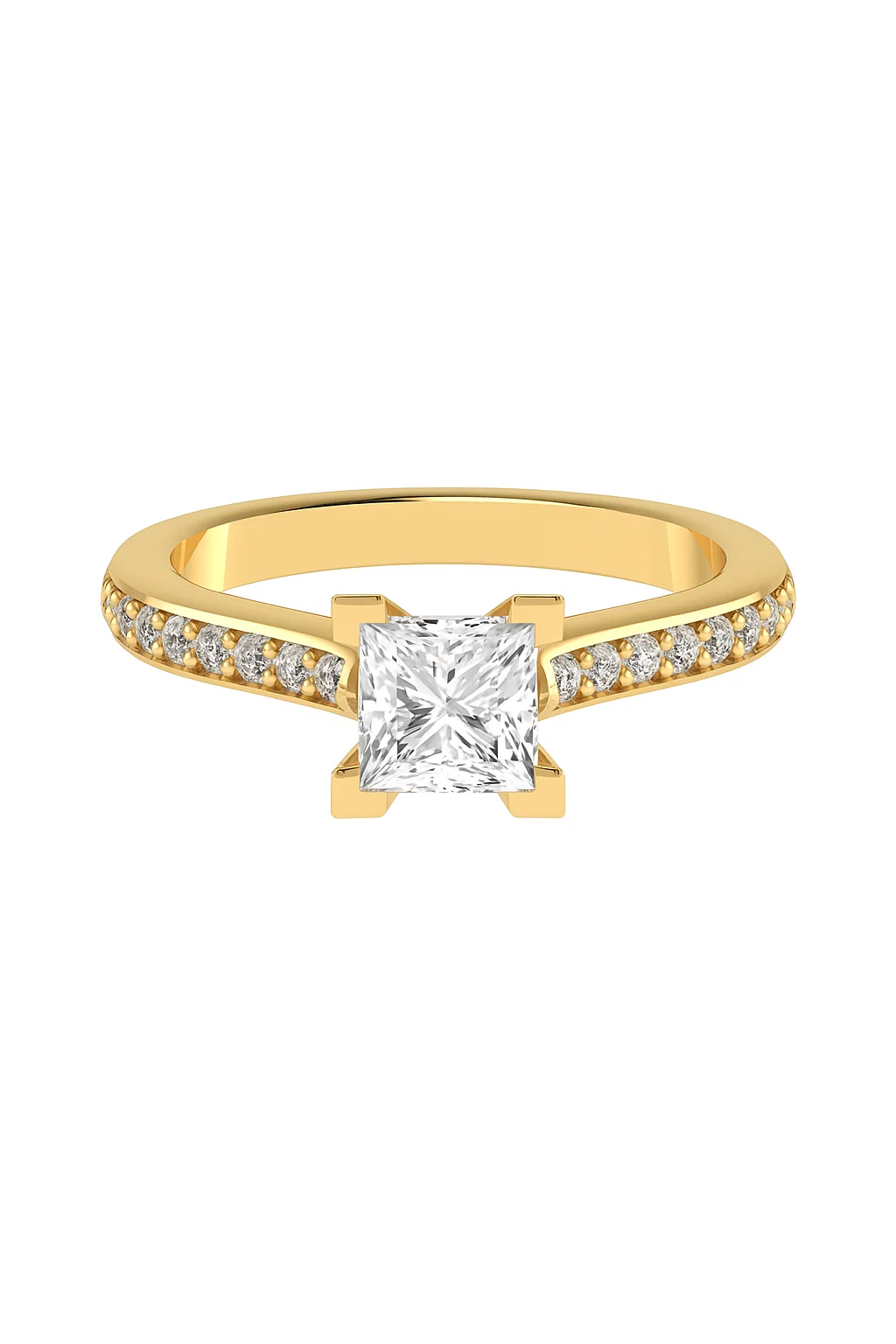 Cambri Natural 4 Prong  Diamond Ring