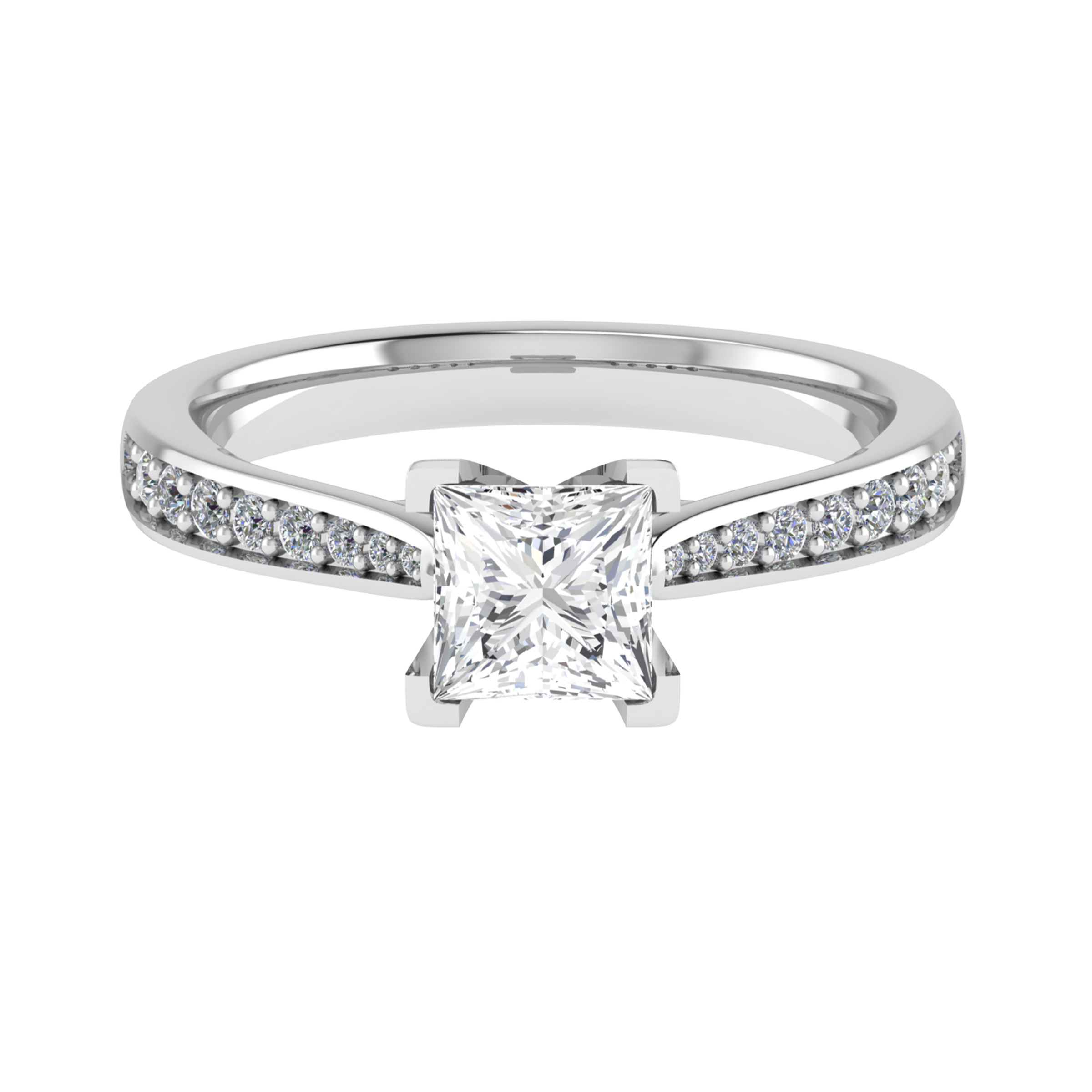 Cornelia Natural 4 Prong  Diamond Ring