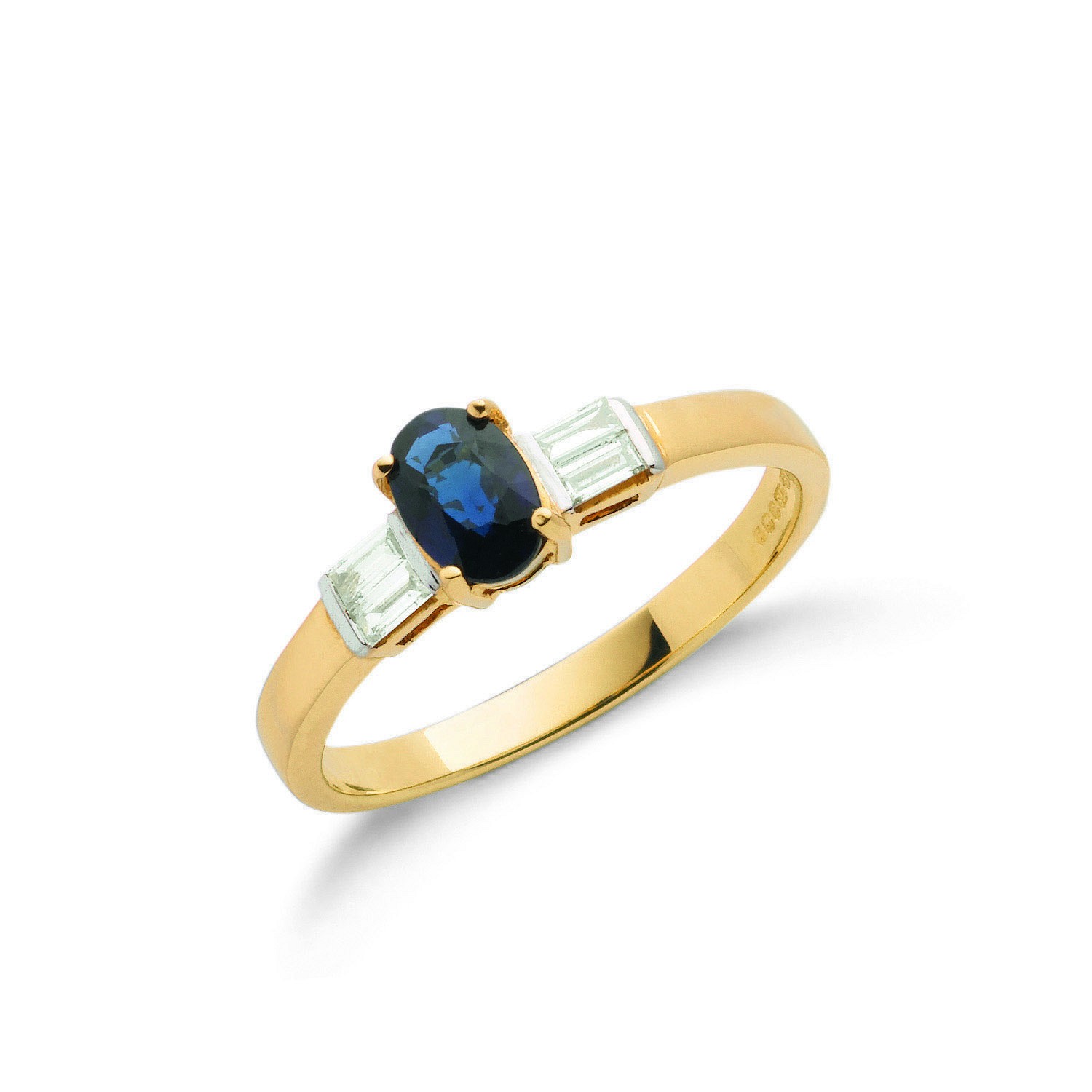 1.00 Carat Oval Shaped Sapphire ring