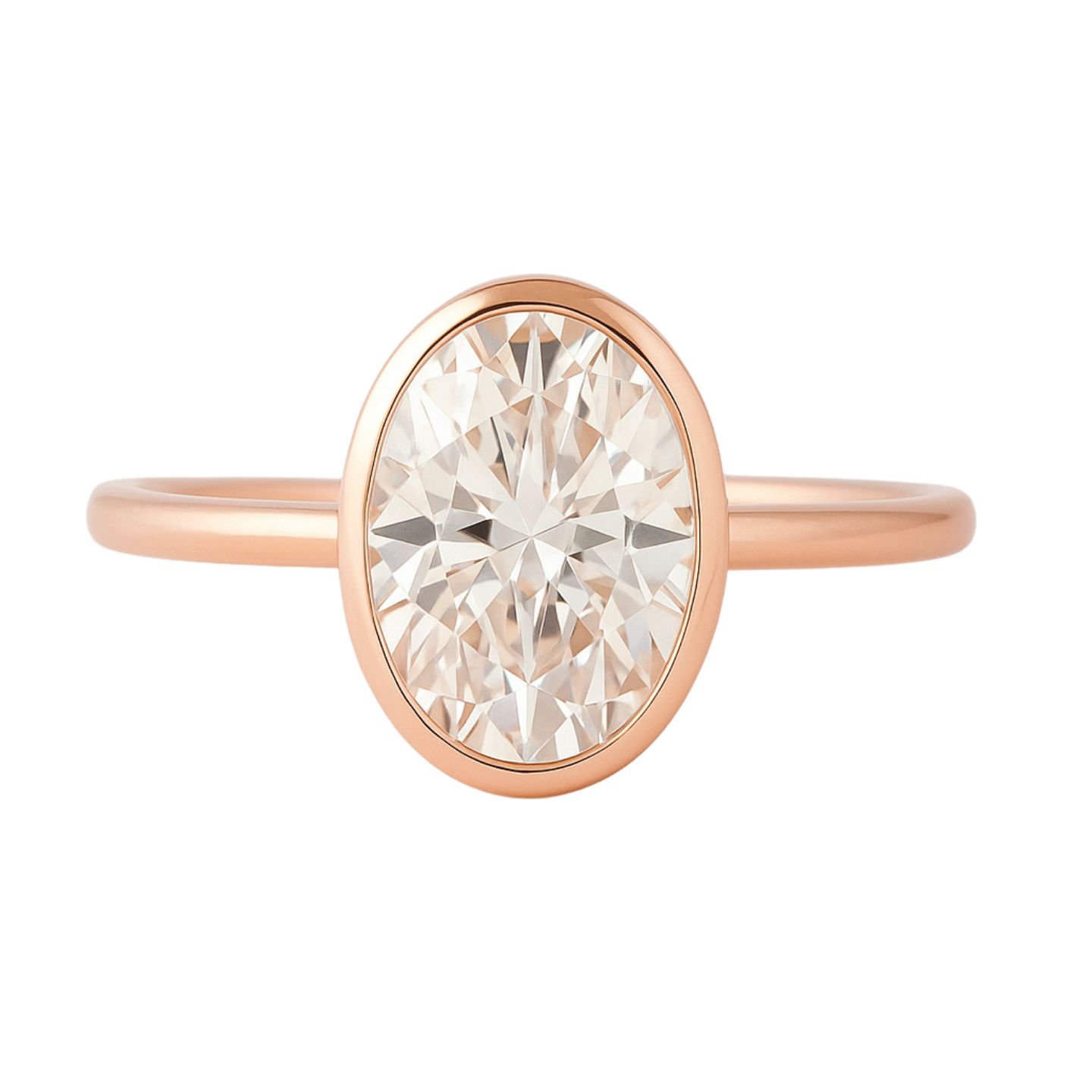 Cena Natural Bezel  Diamond Ring