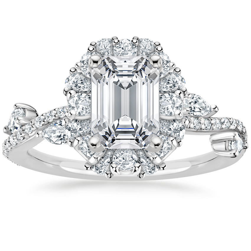 0.20-3.00 Carat Emerald Cut Fancy Designer Engagement Ring 