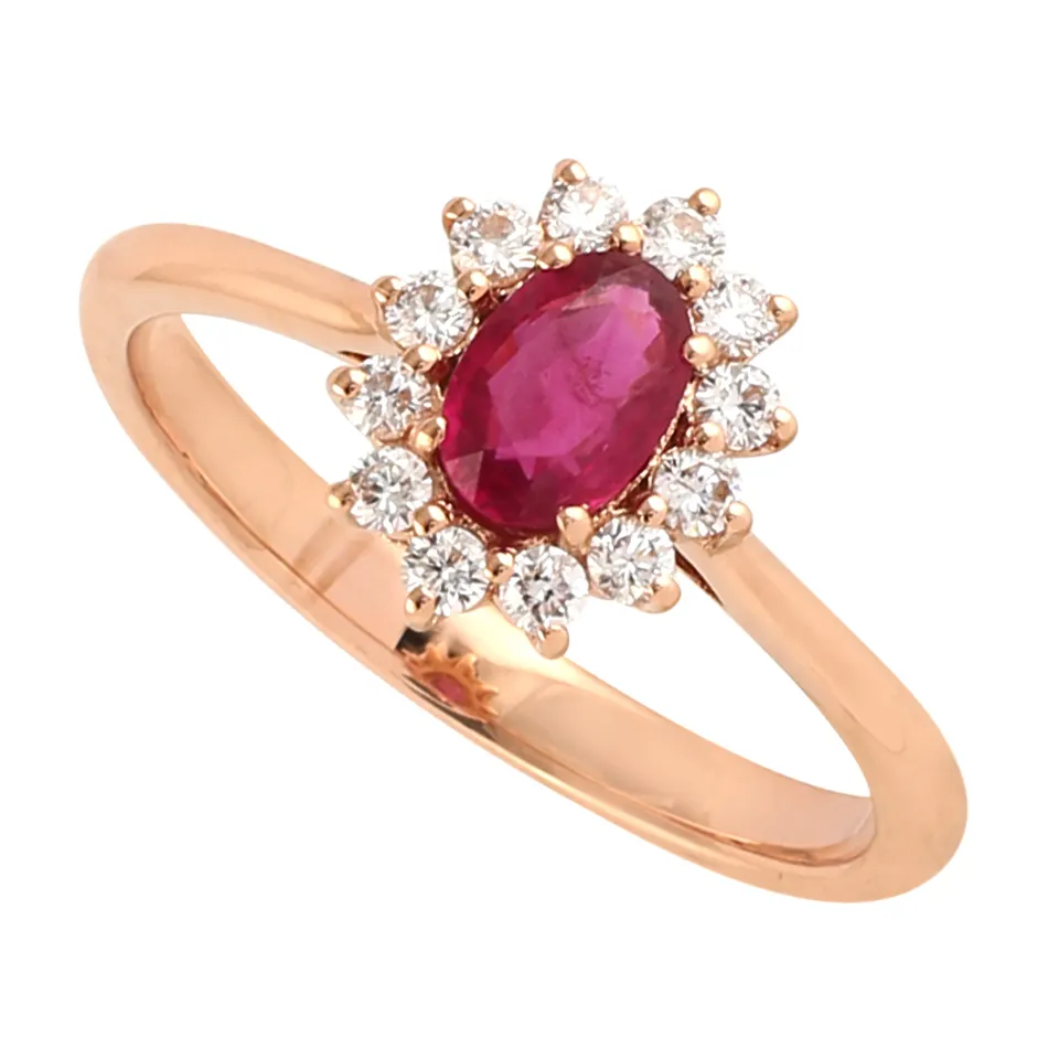 Aaget Natural Ruby  Engagement Ring