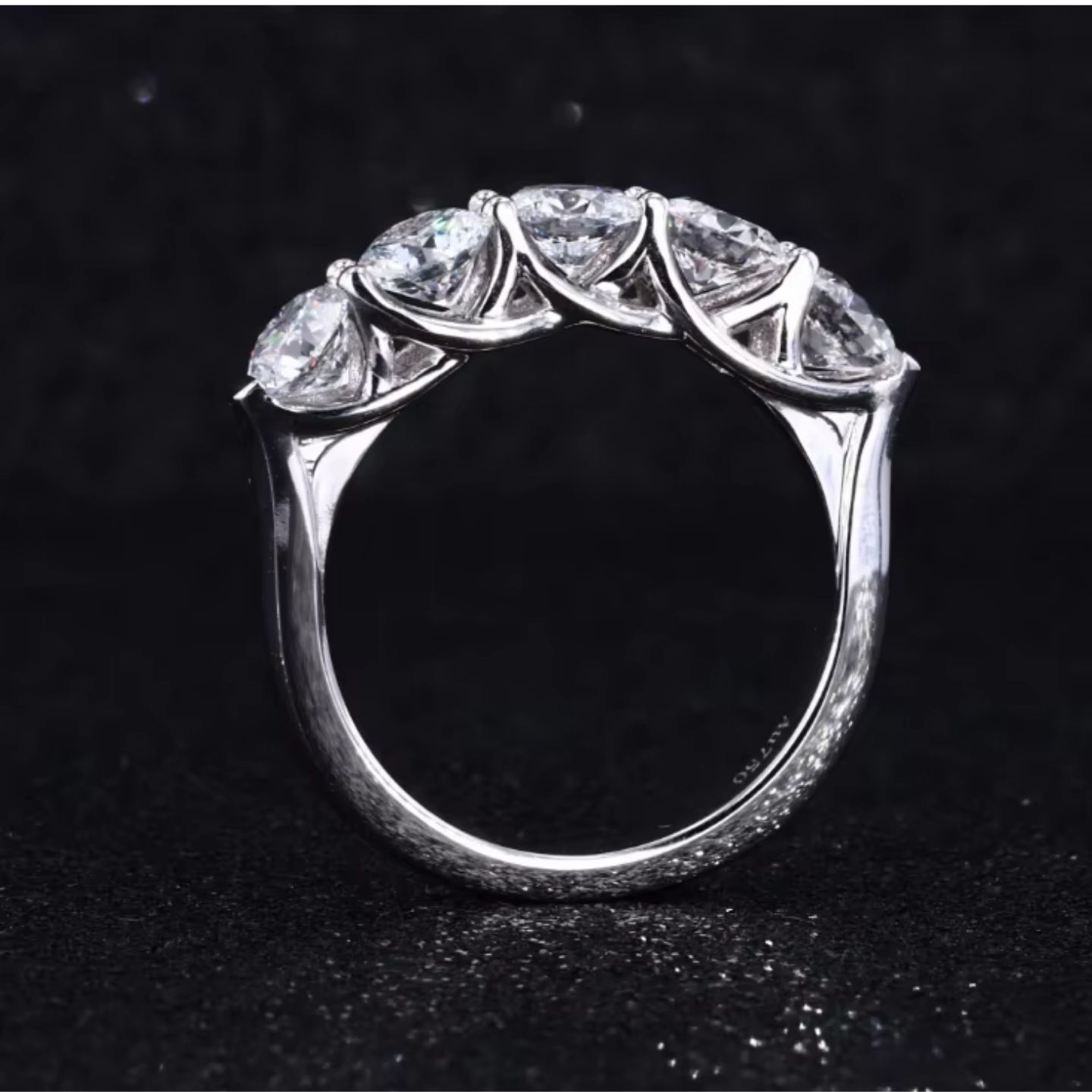 Ealhhild Natural Prong  Diamond Ring