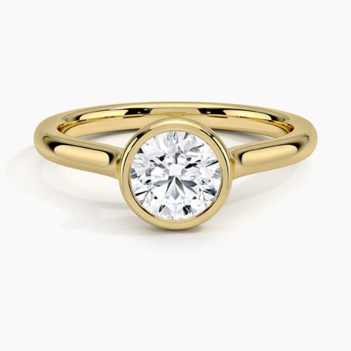 Tessa 0.20-3.00 Carat Round Shaped Bazel setting Solitaire Diamond Ring