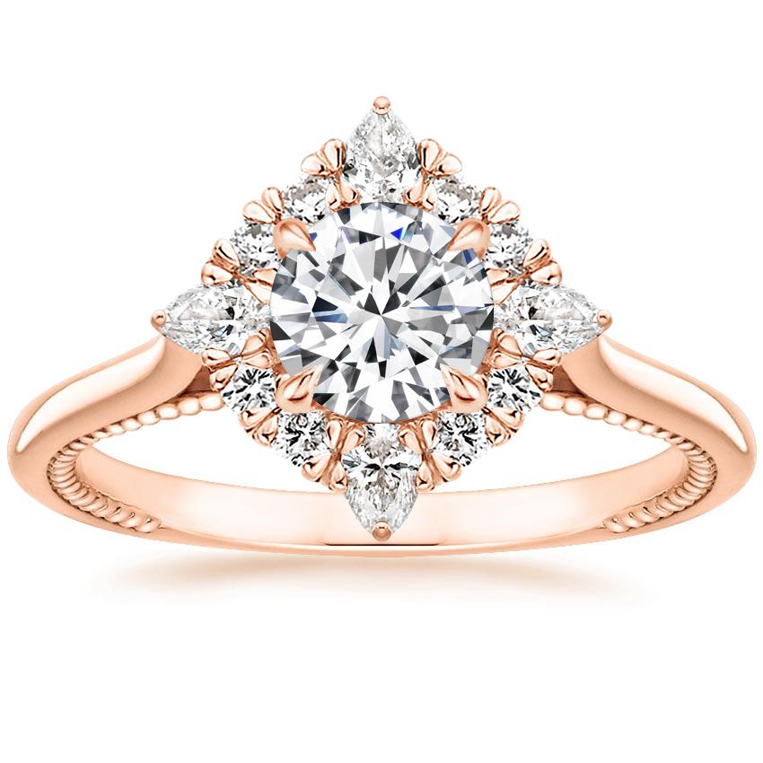 3 Ct Lab-Created Diamond Round Cut Clarissa Side Stone Engagement Rings in Silver 925