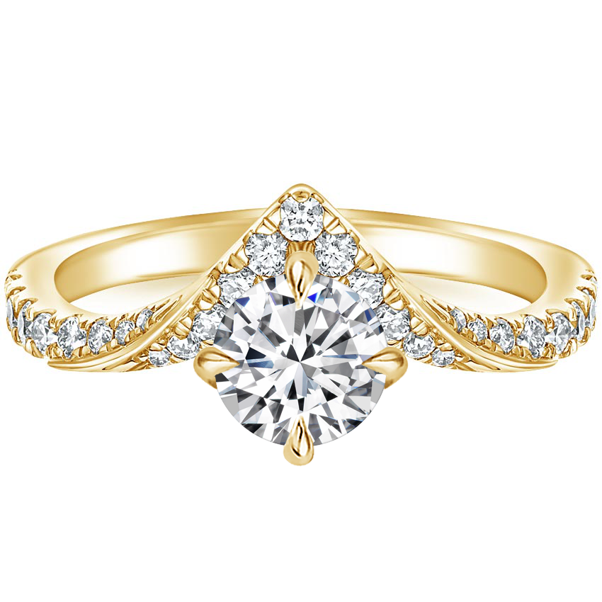 Caledonia Natural 4 Prong  Diamond Ring