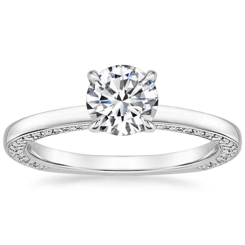 Gracia Stylish 4 Prong 0.20-3.00 Carat Round Diamond Engagement Ring