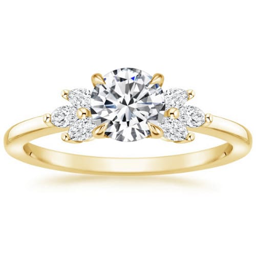 Chayla Natural 4 Prong  Diamond Ring