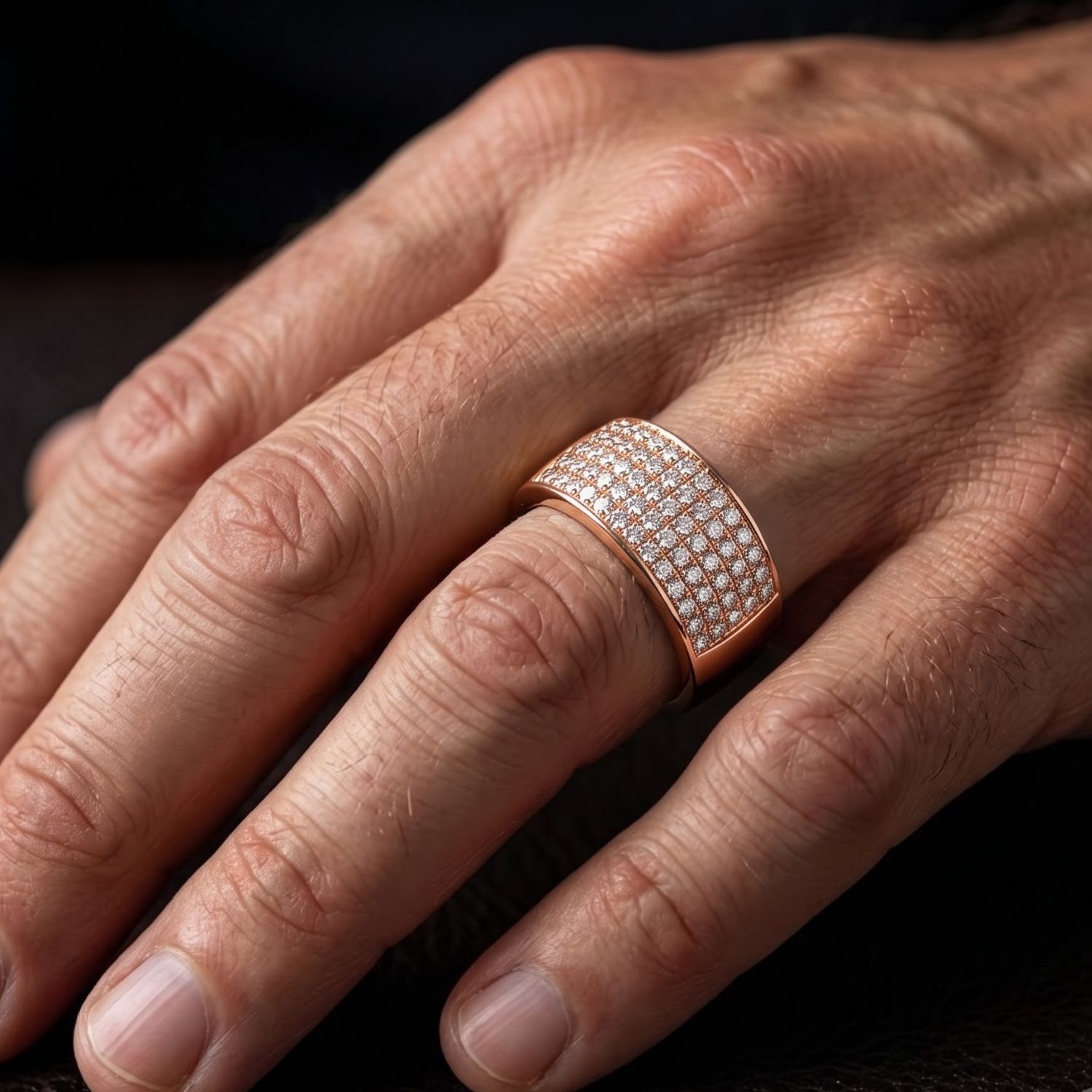 Aart Channel Set 0.50ct Round Cut Men’s Diamond Wedding Ring | Sunshine Diamonds