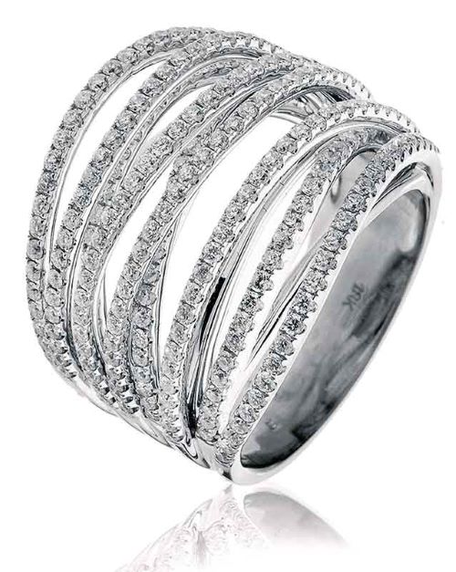 1.60 Carat Natural Round Brilliant cut Diamond Designer Ring 18k Gold 