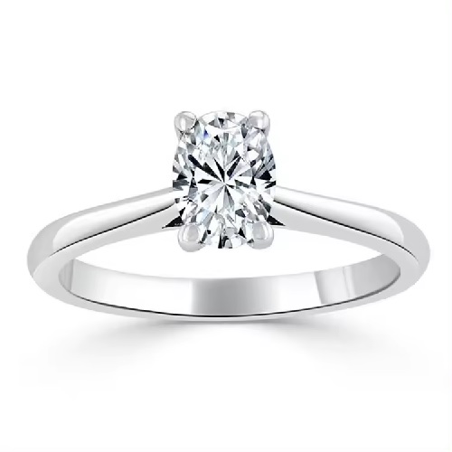 0.2 Ct Lab-Created Diamond Oval Cut Ciena Mens Engagement Rings in Silver 925