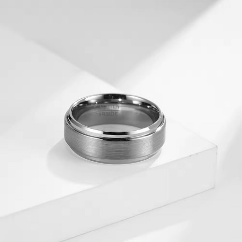 Arvel Men's Wedding Rings in 9K White Gold