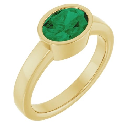 1.5 Ct Emerald Oval Cut Darcia  in Silver 925
