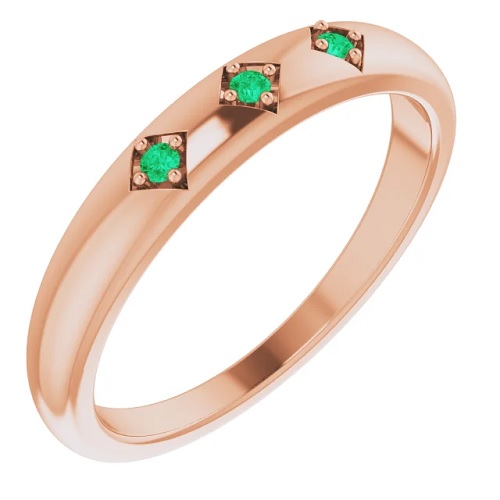 Brisa Emerald  Diamond Ring