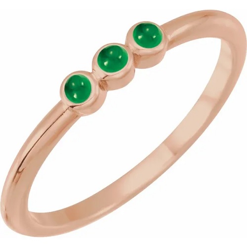 Betsy Emerald  Engagement Ring