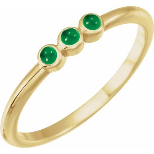 Betsy Emerald  Engagement Ring