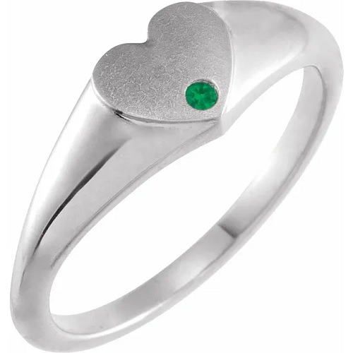 Zhamira Emerald  Engagement Ring