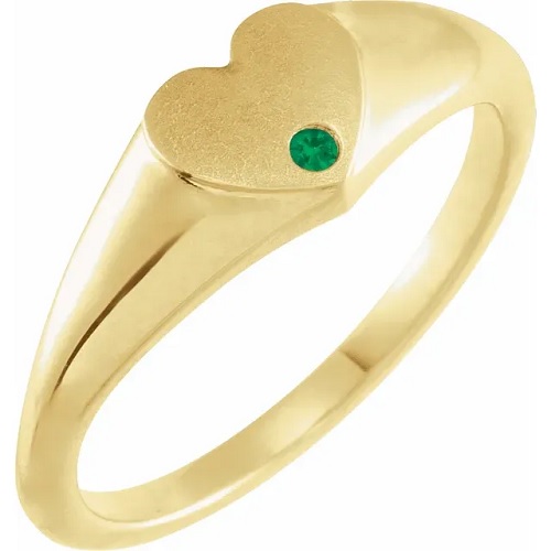 Zhamira Emerald  Engagement Ring