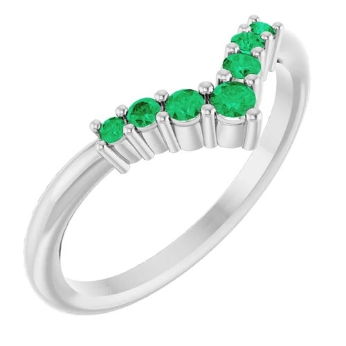 Xiamara Emerald  Engagement Ring