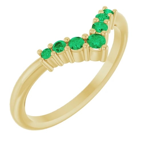 Xiamara Emerald  Engagement Ring