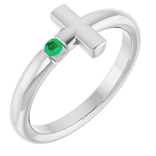 Yanely Emerald  Engagement Ring