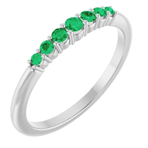 Zaara Emerald  Engagement Ring