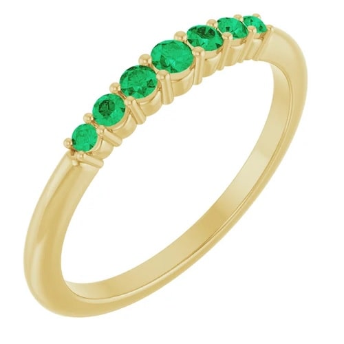 Zaara Emerald  Engagement Ring