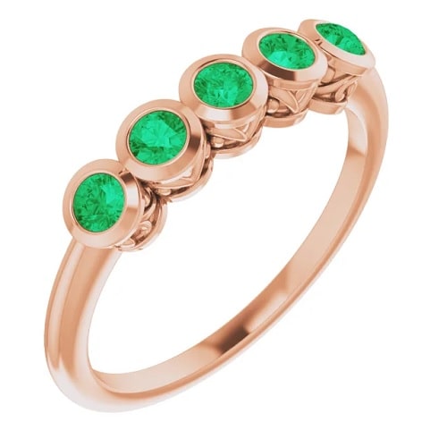 Zamaya Emerald  Engagement Ring